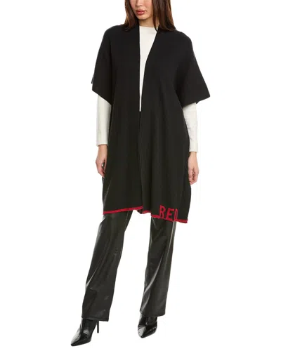 Red Valentino Wool-blend Cardigan In Black