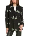 Red Valentino Wool-blend Jacket In Black