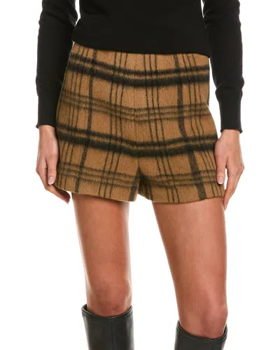 Red Valentino Wool-blend Short In Brown
