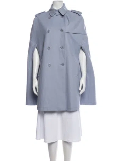 Pre-owned Red Valentino Wool Cape In Blue