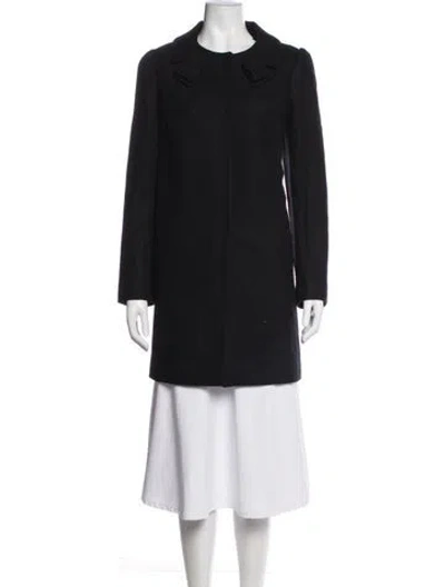 Pre-owned Red Valentino Wool Coat In Blue