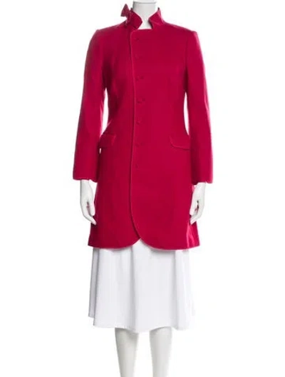 Pre-owned Red Valentino Wool Coat In Pink