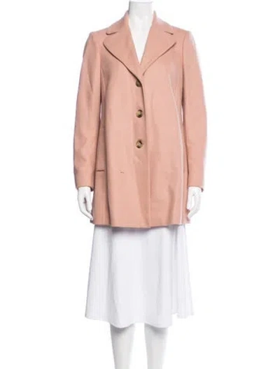 Pre-owned Red Valentino Wool Coat In Pink