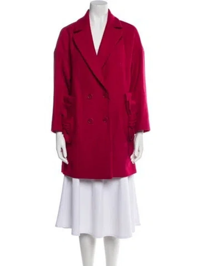 Pre-owned Red Valentino Wool Coat In Red