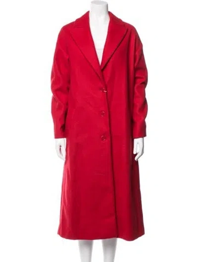 Pre-owned Red Valentino Wool Coat In Red