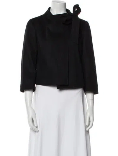 Pre-owned Red Valentino Wool Jacket In Black