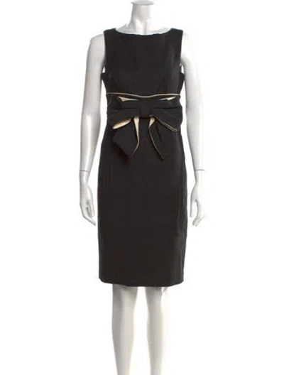 Pre-owned Red Valentino Wool Knee-length Dress