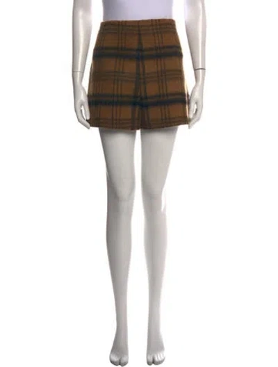 Pre-owned Red Valentino Wool Mini Shorts In Multi