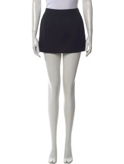 Pre-owned Red Valentino Wool Mini Skirt In Black