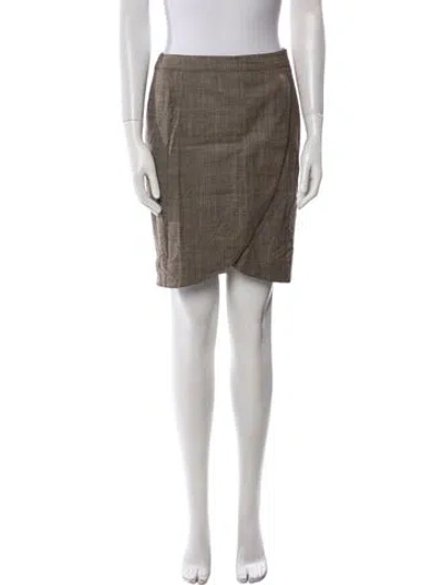 Pre-owned Red Valentino Wool Mini Skirt In Neutral