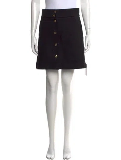 Pre-owned Red Valentino Wool Mini Skirt W/ Tags In Black