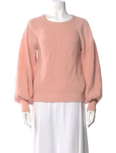 Pre-owned Red Valentino Wool Scoop Neck Sweater In Pink