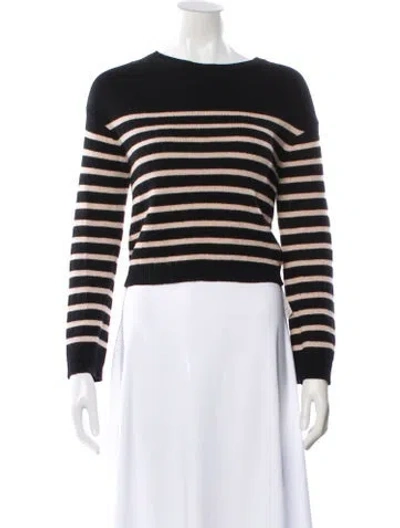Pre-owned Red Valentino Wool Striped Sweater In Blue