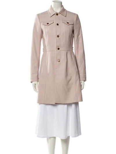 Pre-owned Red Valentino Wool Trench Coat In Pink