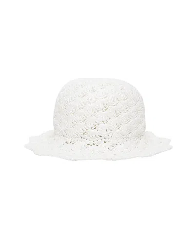 Red Valentino Woven Straw Sun Hat In White