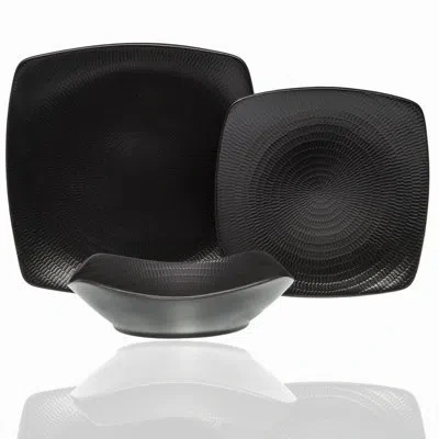 Red Vanilla Black Rice 12pc Dinner Set