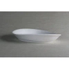 Red Vanilla Butterfly Medium Platter In White