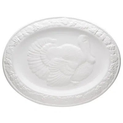 Red Vanilla Classic Turkey Platter In Ivory