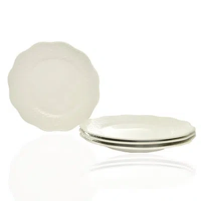 Red Vanilla Country Villa 11.5" Dinner Plate In Ivory