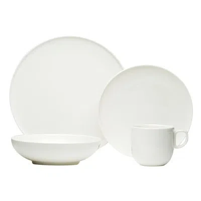 Red Vanilla Every Time 16 Piece Dinnerware Set, Service For 4 In Cream;creamy White