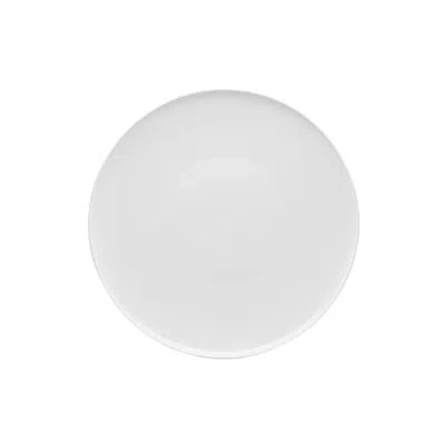 Red Vanilla Everytime Coupe Platter In White