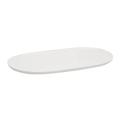 Red Vanilla Everytime Platter In White