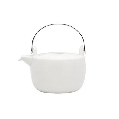 Red Vanilla Everytime White 1-qt. Teapot Server In Cream;creamy White