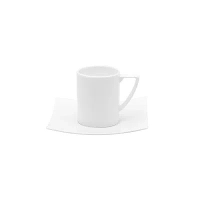 Red Vanilla Extreme 3 Oz. Bone China Espresso Cup And Saucer In White