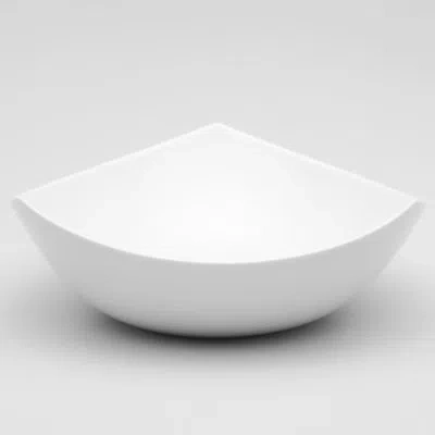 Red Vanilla Extreme Bone China 76 Fl Oz. Salad Bowl In White