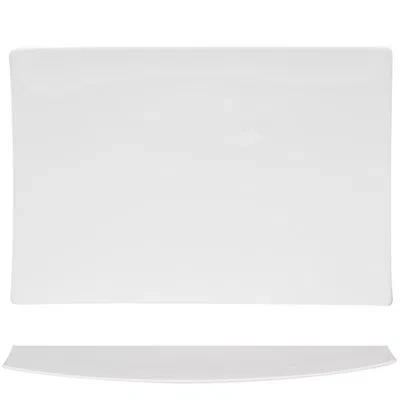 Red Vanilla Extreme Rectangular Bone China Platter In White