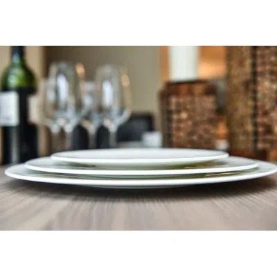 Red Vanilla Extreme Round 6 Pieces Bone China Platter In White