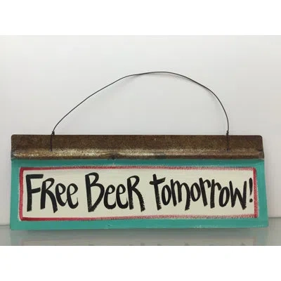 Red Vanilla Free Beer Wall Décor In Black;brown;green