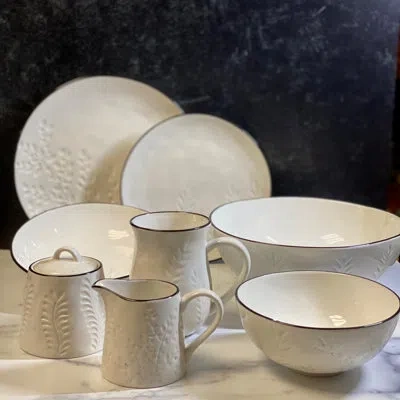 Red Vanilla Hudson Valley Coupe Bowl Set Of 6 In Cream