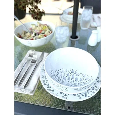 Red Vanilla Hudson Valley Night 18pc Dinner Set In Cream;ivory