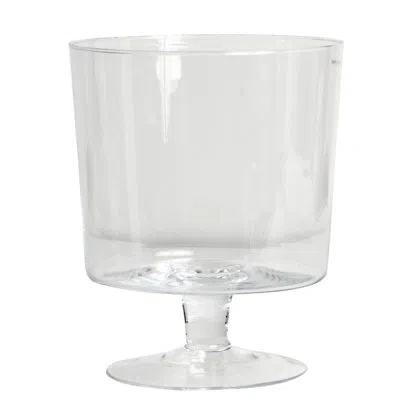 Red Vanilla Luna Footed Centerpiece Trifle Bowl In Clear