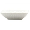 Red Vanilla Marble 20 Oz. Rectangular Soup Bowl In White