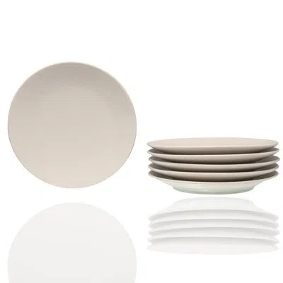 Red Vanilla Matrix 6" Bread And Butter Plate In White