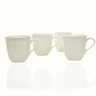 Red Vanilla Nantucket Coffee Mug In Cream;ivory;creamy White