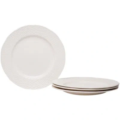 Red Vanilla Nantucket White 11.3" Dinner Plate In Creamy White