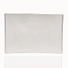 Red Vanilla Orbit Rectangular Bone China Platter In White