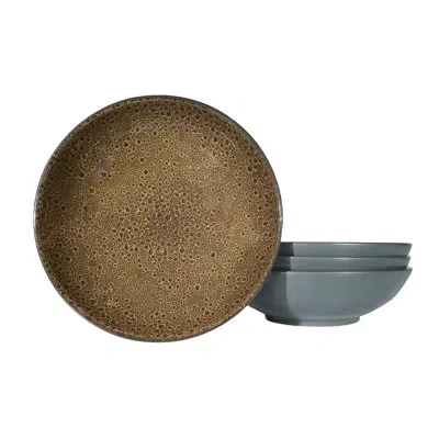 Red Vanilla Organic Art 32 Oz. Salad Bowl Set In Brown