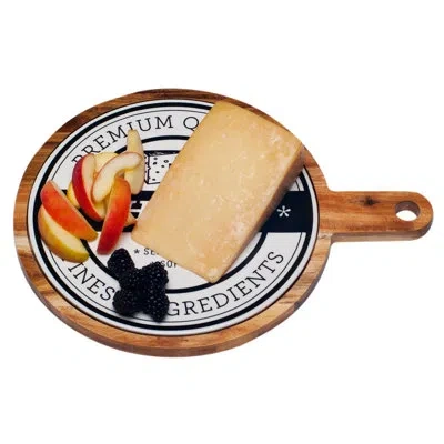Red Vanilla Paddle Board Serving Tray In White