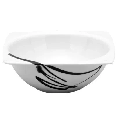 Red Vanilla Paint It 8 Oz. Dessert Bowl In Black;white
