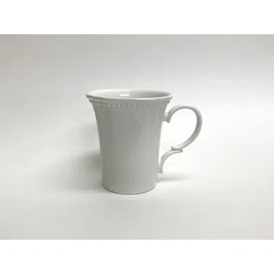 Red Vanilla Pinpoint Coffee Mug In White