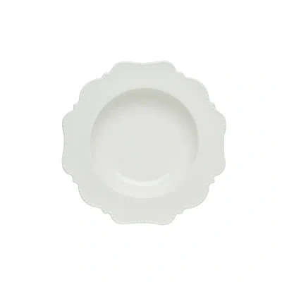 Red Vanilla Pinpoint White 12 Oz. Soup Bowl In Creamy White