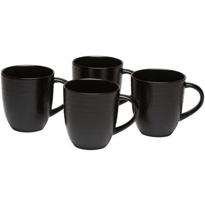 Red Vanilla Rice Coffee Mug In Black