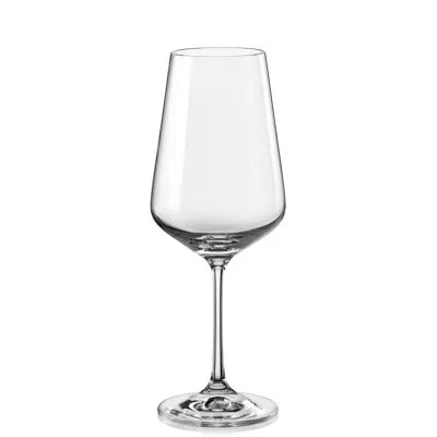 Red Vanilla Sandra 15 Oz. Red Wine Glass In Clear