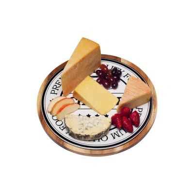 Red Vanilla Serving Tray In White