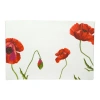 Red Vanilla Summer Sun Rectangular Platter In White