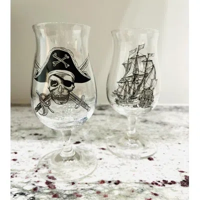 Red Vanilla The Buccaneer Collection Rum Glass 190ml Set/2 In Clear